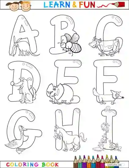 Alphabet Coloring Pages