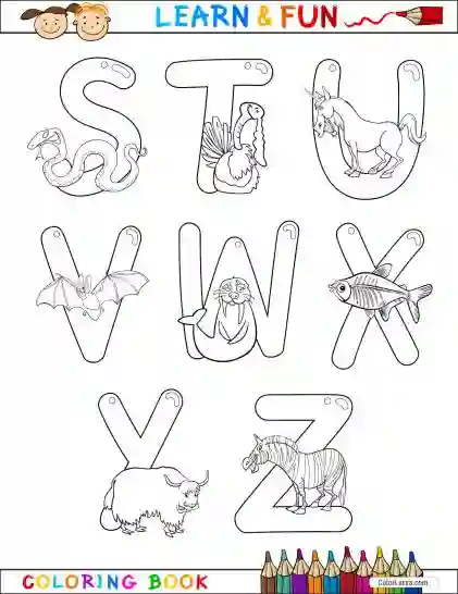 Alphabet Coloring Pages