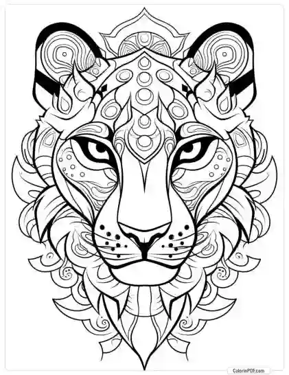 Animal Mandala Coloring Pages