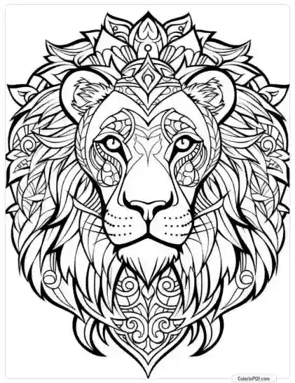 Animal Mandala Coloring Pages