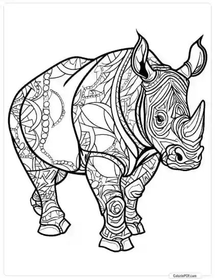 Animal Mandala Coloring Pages