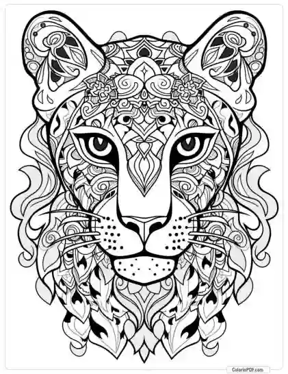 Animal Mandala Coloring Pages