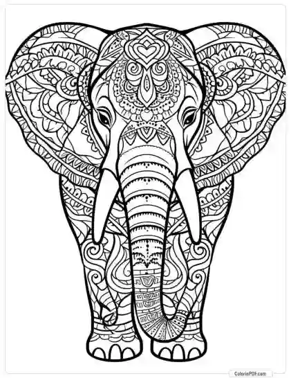 Animal Mandala Coloring Pages