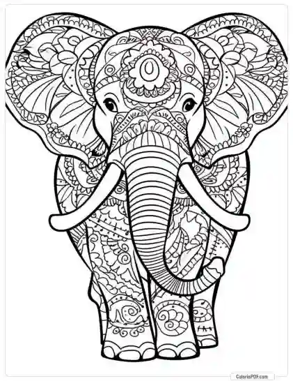 Animal Mandala Coloring Pages