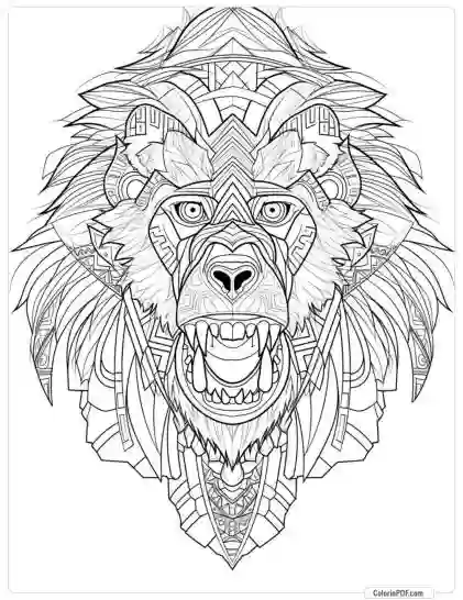 Animal Mandala Coloring Pages