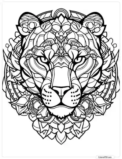 Animal Mandala Coloring Pages