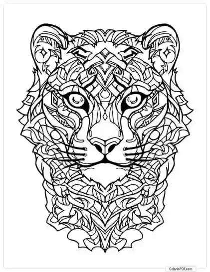 Animal Mandala Coloring Pages