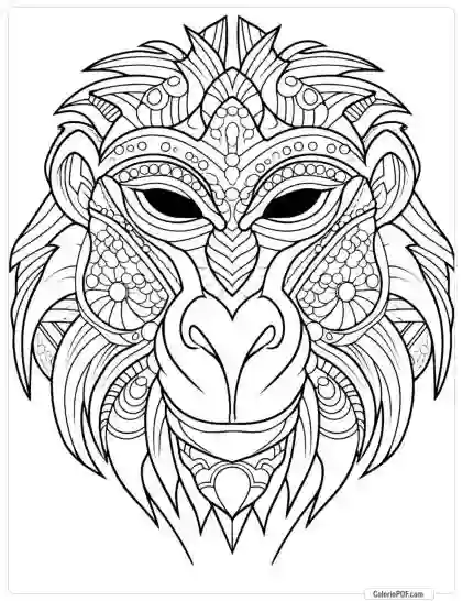 Animal Mandala Coloring Pages