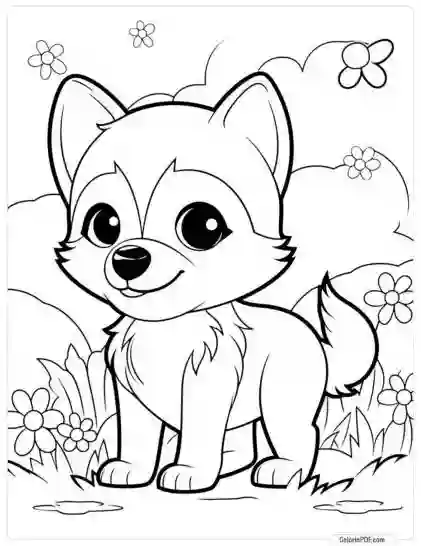 Cute Dog Coloring Pages