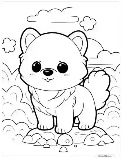 Cute Dog Coloring Pages