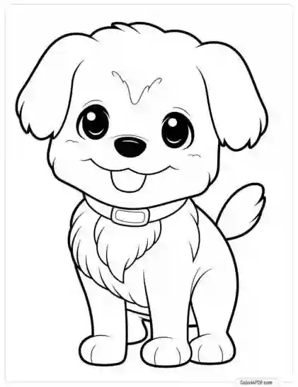 Cute Dog Coloring Pages