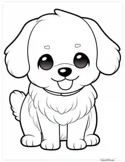 Cute Dog Coloring Pages