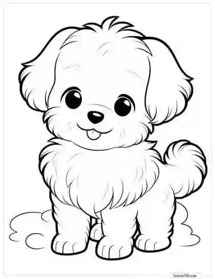 Cute Dog Coloring Pages