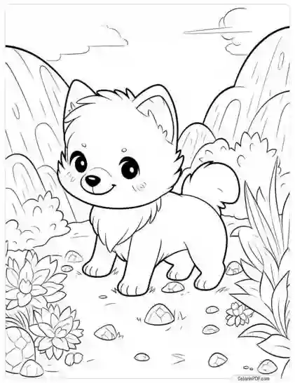 Cute Dog Coloring Pages