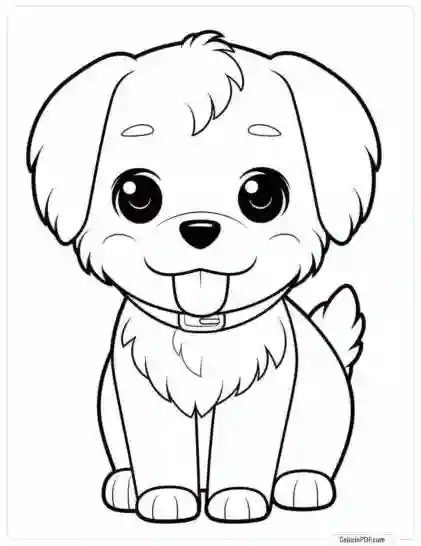 Cute Dog Coloring Pages