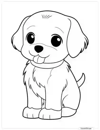 Cute Dog Coloring Pages