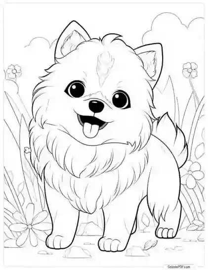 Cute Dog Coloring Pages