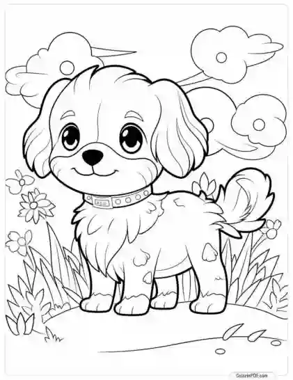 Cute Dog Coloring Pages