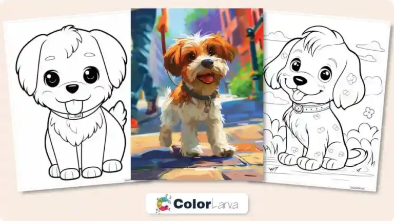 Cute Dog Coloring Pages