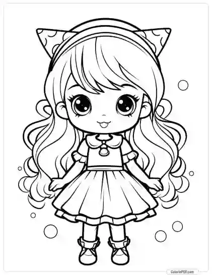 Cute Fairy Coloring Pages