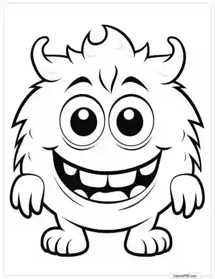 Cute Monster Coloring Pages