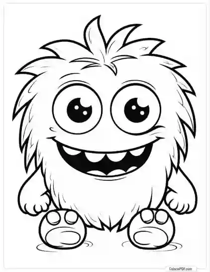 Cute Monster Coloring Pages