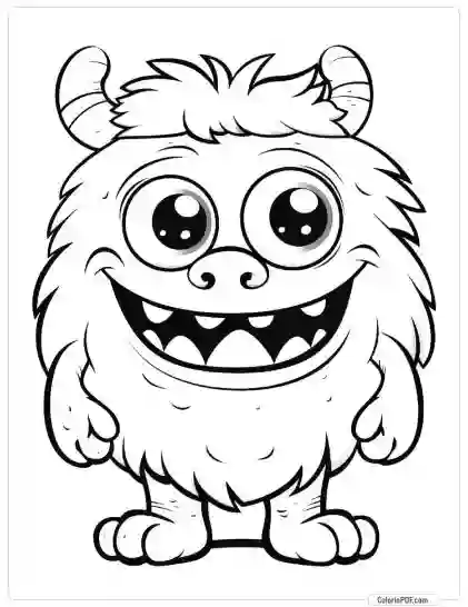 Cute Monster Coloring Pages