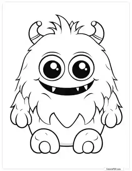 Cute Monster Coloring Pages