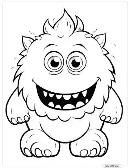 Cute Monster Coloring Pages