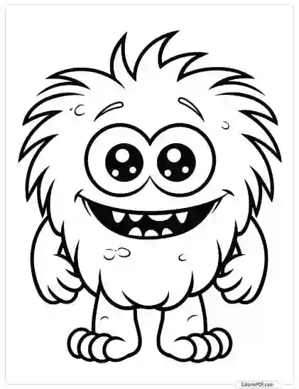 Cute Monster Coloring Pages