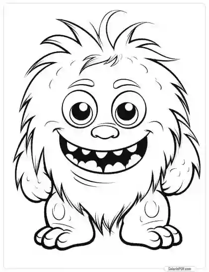 Cute Monster Coloring Pages