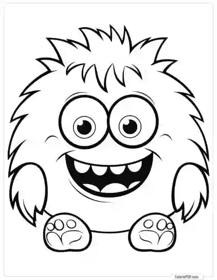 Cute Monster Coloring Pages