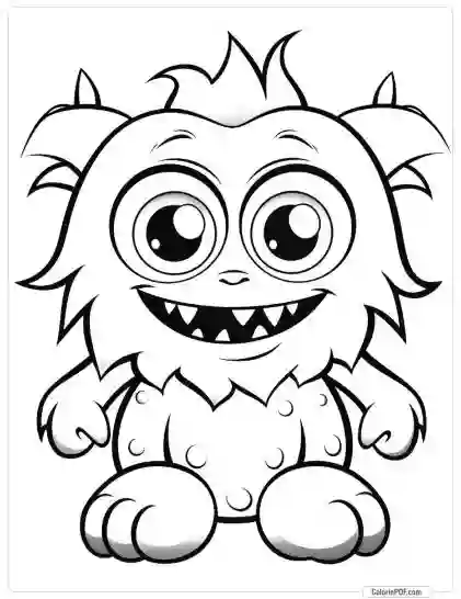 Cute Monster Coloring Pages