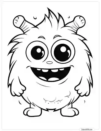 Cute Monster Coloring Pages