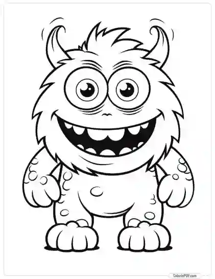 Cute Monster Coloring Pages