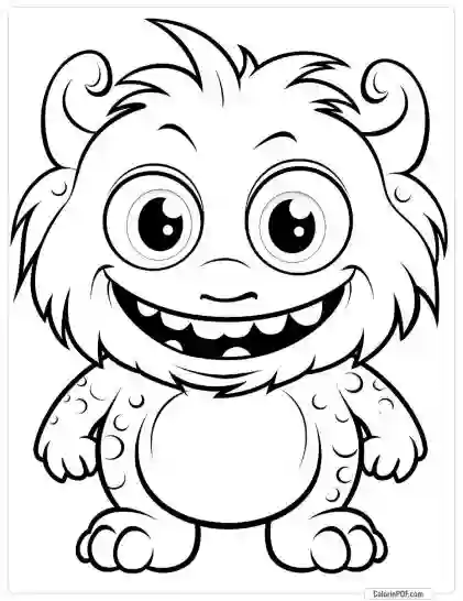 Cute Monster Coloring Pages