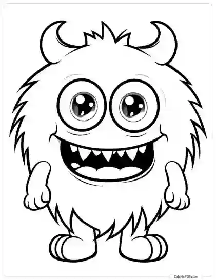 Cute Monster Coloring Pages