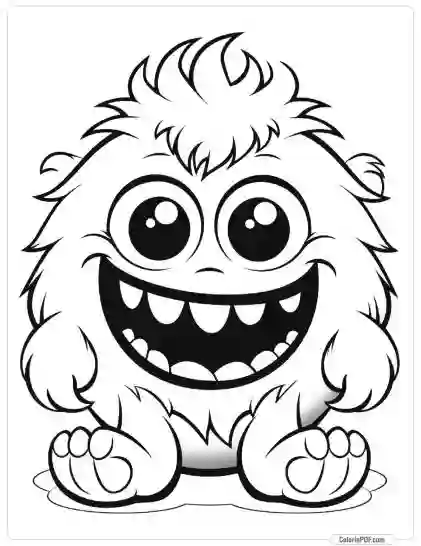 Cute Monster Coloring Pages