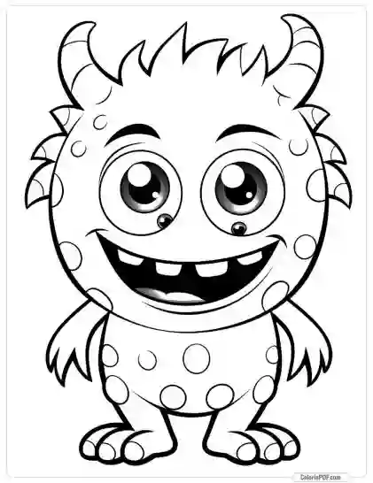 Cute Monster Coloring Pages