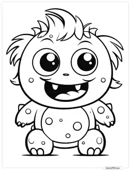 Cute Monster Coloring Pages