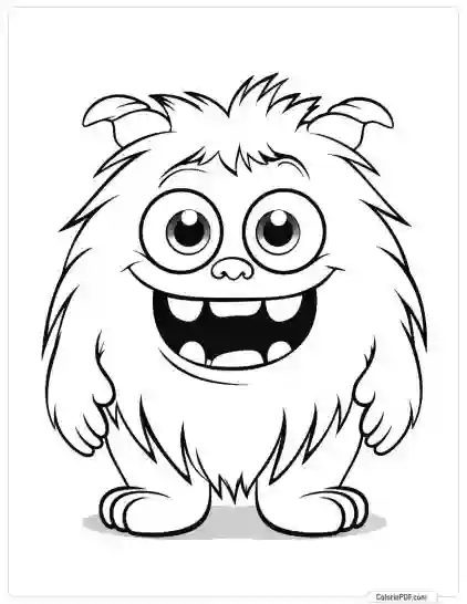 Cute Monster Coloring Pages