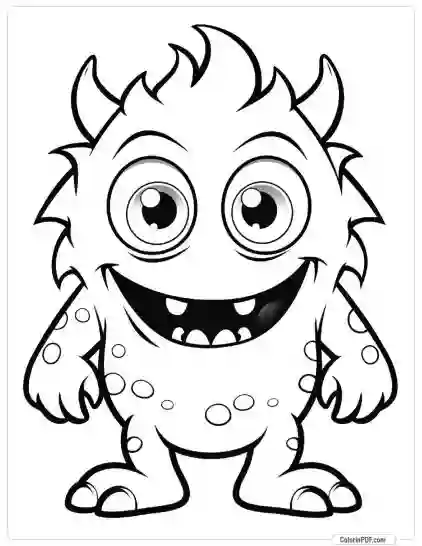 Cute Monster Coloring Pages