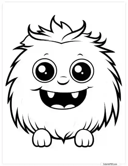 Cute Monster Coloring Pages