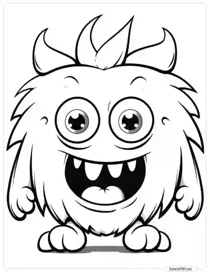 Cute Monster Coloring Pages