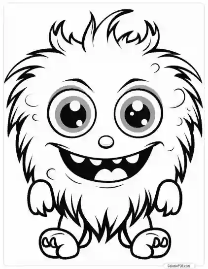 Cute Monster Coloring Pages