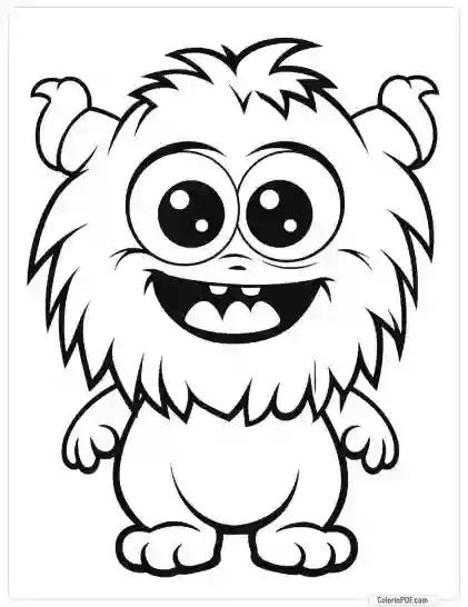 Cute Monster Coloring Pages