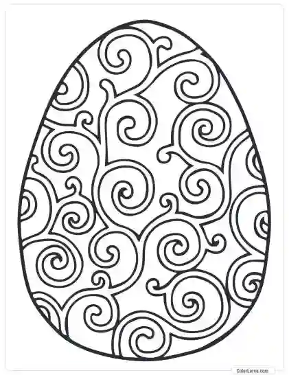 Easter Egg Coloring Pages