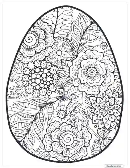 Easter Egg Coloring Pages