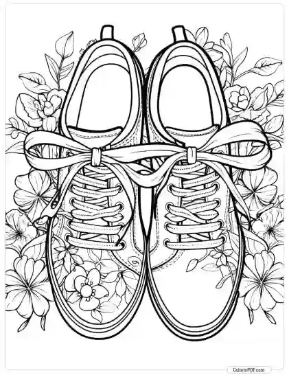 Fashion Shoes Coloring Pages