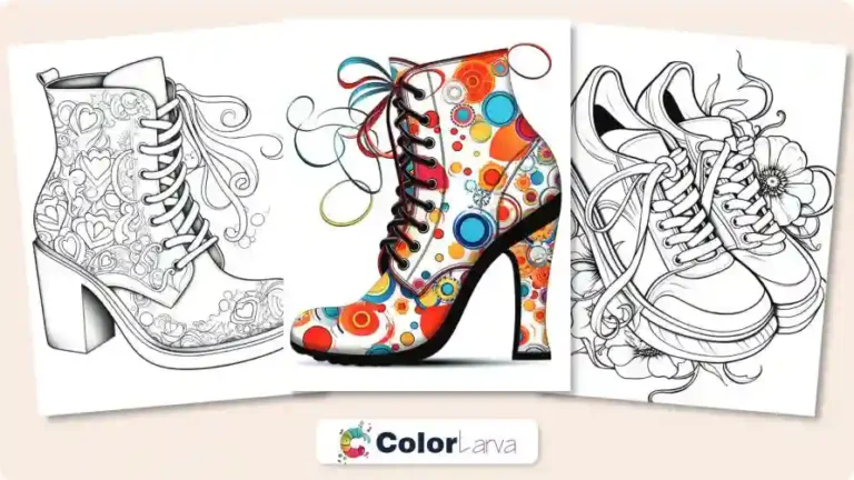 Fashion Shoes Coloring Pages